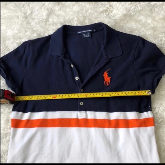 Ralph Lauren Sport Girls Youth L Colorblock Polo - Picture 5 of 8